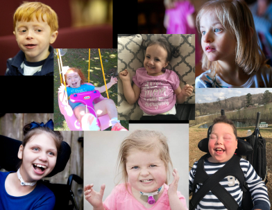 Photo of seven Katie Beckett kids