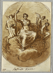 Painting of Lady Justice