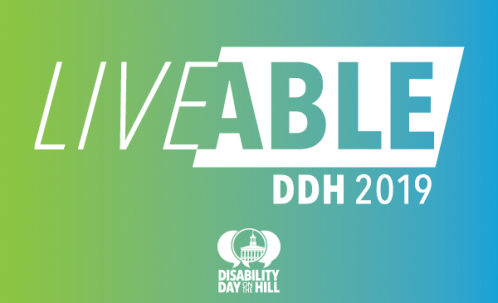 LiveAble logo on blue and green background