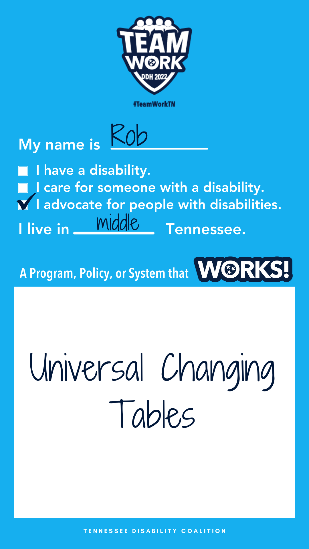 Social Post template about what works for you in Tennessee
