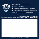Navy instagram template about what doesn't work for you in Tennessee
