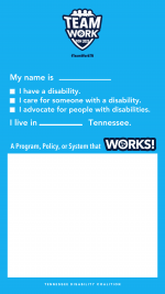 Blue instagram story template about what works for you in Tennessee