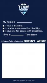 Navy instagram story template about what doesn't work for you in Tennessee