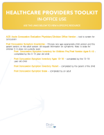 Yellow divider page for the In-Office section