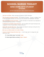 Orange divider page for the Send Home with Students (Optional) section