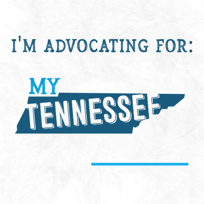 My Tennessee Life Instagram Template that reads " I'm advocating for my Tennessee [blank]"