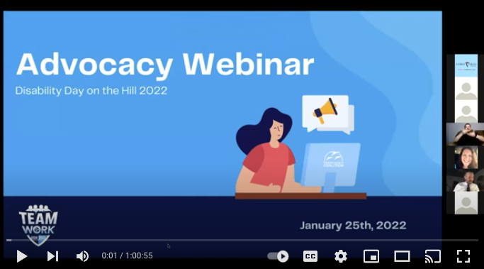 Advocacy Webinar Disability Day on the Hill 2022