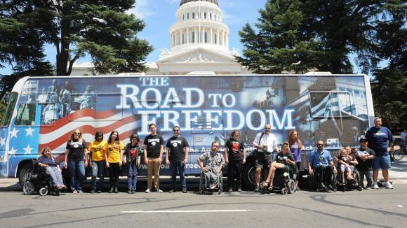 Americans with Disabilities Act Road to Freedom Bus