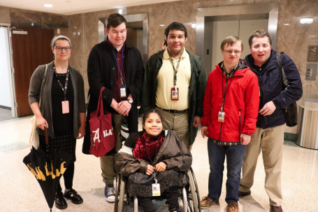 Group of students at Disability Day on the Hill