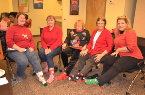 TDC Staff Celebrate Together with Matching Christmas Socks